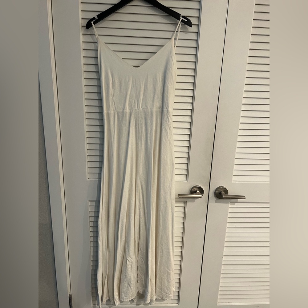 A new day linen maxi dress